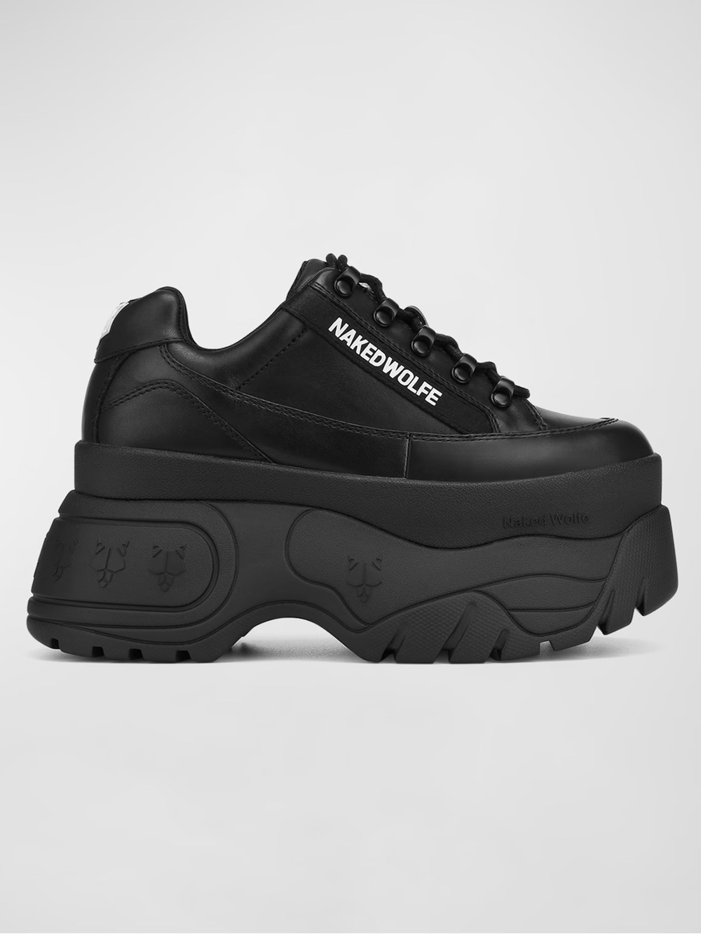 Naked Wolfe - Sprinter Chunky Platform Trainer - Black - Womenâs 10